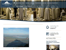 Tablet Screenshot of abbaye-montsaintmichel.com